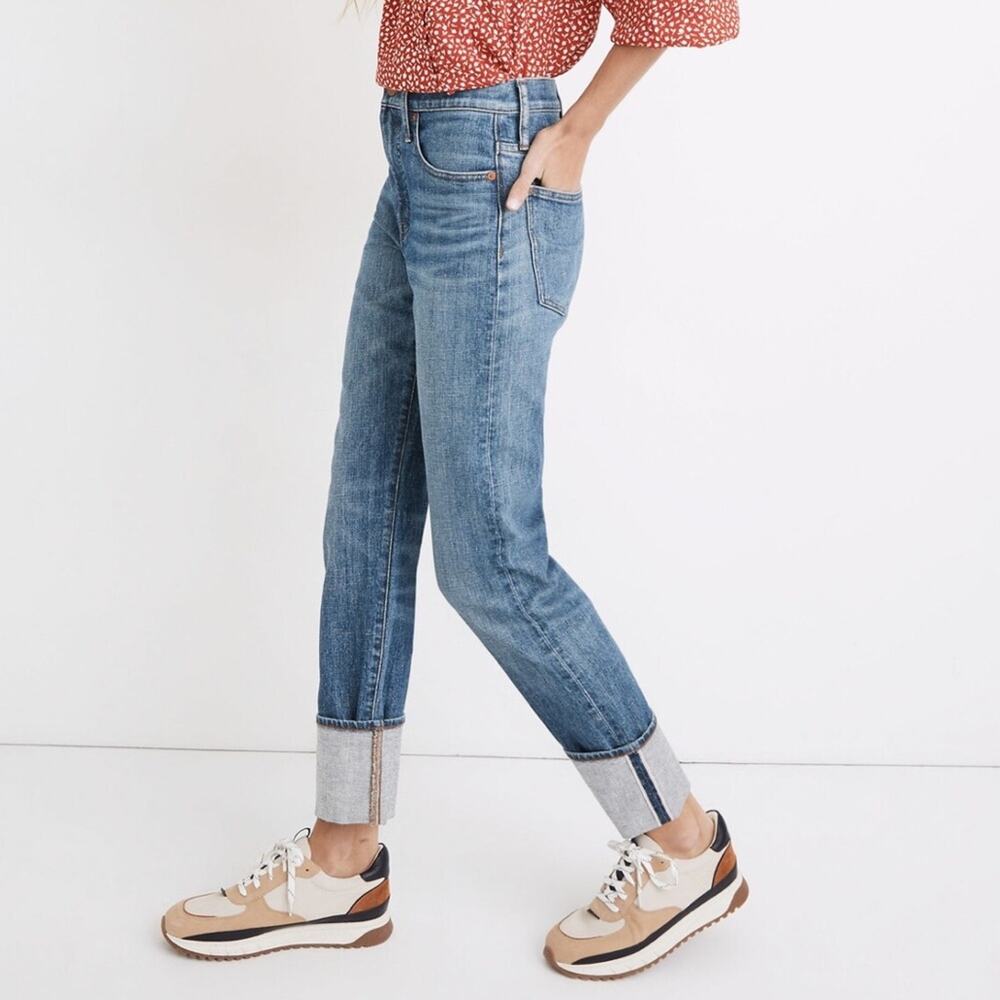 Madewell Classic Straight Jeans in Cristoforo Wash: Selvedge Edition Women’s 24 - Picture 2 of 12